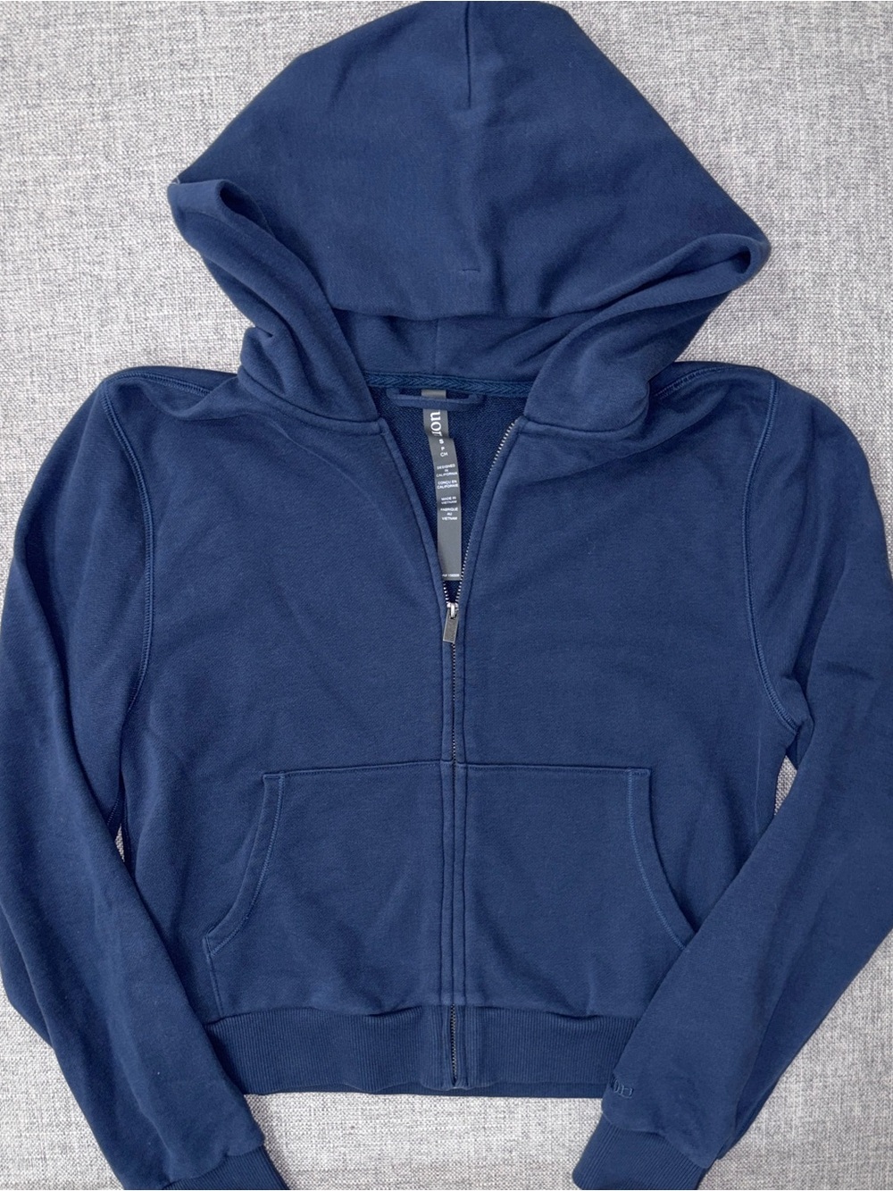 Vuori Navy Zip-Front Hoodie - Picture 3 of 3
